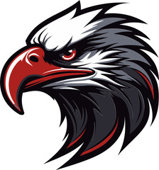 Aerial Supremacy Black Eagle Design Logo Noble Soar Black Eagle Logo Mastery
