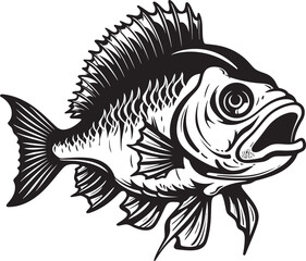 Sculpting the Subsea Vector Fish Skeleton Oceans Overture Fish Logo Skeleton Design