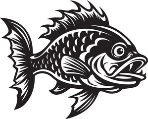 Anatomical Aquatic Fish Bone Logo Symbol Skeletal Beauty Beneath Vector Fish Icon