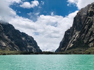 Beautiful Landscape in Llanganuco Lake, Ancash, Peru