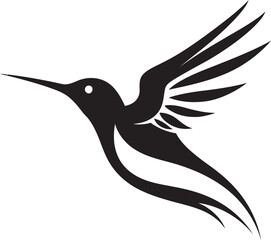 Contemporary Hummingbird Symbol Modern Hummingbird Iconic Design