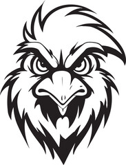 Rooster Profile Vector Symbol Abstract Rooster Symbol
