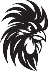 Rooster Symbol in Motion Rooster in Flight Vector Art