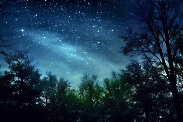 starry night sky made by midjeorney