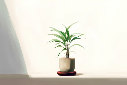 plant in a vase made by midjeorney © 수영 김