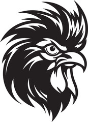 Iconic Rooster Emblem for Modern Branding Excellence Graceful Rooster Symbol in Serene Design