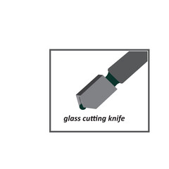 GLASS CUTTING KNIFE ICON