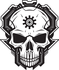 Artistic Mechanical Skull The Elegance of the Machine Majestic Black Skull Majesty Where Steampunk Meets Tech