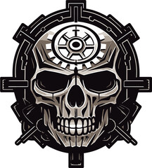 The Gearheads Vision A Glimpse into the World of Technology Robotic Cyber Skull A Symphony of Engineering and Art