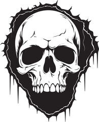 Cracked Wall Resurgence The Skulls Emergence Peek of Darkness The Cracked Wall Skull Symbol