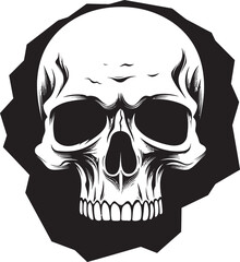 Gothic Intrigue in Cracks The Peeping Skull Dark Secrets Revealed Skull in Cracked Wall