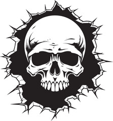 Peek Behind the Wall The Skulls Intriguing Emblem Hidden Secrets Unveiled The Cracked Walls Skull Icon