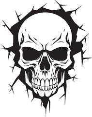Cracked Wall Portal The Skulls Enigmatic Gateway Skulls Gaze into Mystery The Walls Intricate Intrigue