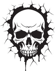 Unearthed Secrets The Enigmatic Vector Skull Icon Mystical Wall Intrigue A Skulls Cryptic Appearance