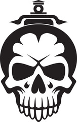 Mystical Skull Glyph Intricate Vector Symbol Serpentine Skull Vector Sinister Icon Design