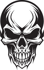 Eerie Omen Insignia Sinister Vector Glyph Serpentine Secrets Occult Skull Vector