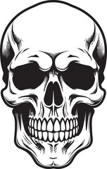 Elegance in Death The Haunting Symbol Abyssal Mystique An Ethereal Skull Head