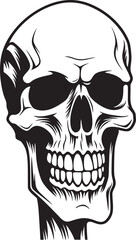 Cryptic Charm A Vector Skull Emblem Sorcerers Glyph A Mystic Skull Icon