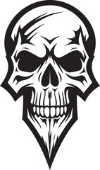 Serpentine Sinister A Cryptic Vector Epic Skull Icon A Stylish Symbol