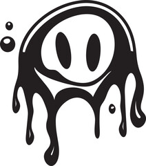 Gloomy Gunk An Intriguing Slime Monster Ooze of the Abyss Stylish Vector Symbol
