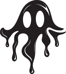 Obsidian Ooze Nightmare Vector Art of Dread Creepy Crawl of Slime Intriguing Vector Logo
