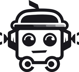 Fototapeta premium The Robo Rover A Space Age Mini Mascot Gizmo Guardian Stylish Robot Guardian Symbol