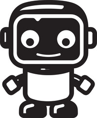 Tiny Tech Titan A Compact Vector Guardian Elegant Mini Mech A Stylish Mini Robot