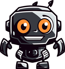 Tech Titan A Futuristic Robot Logo Design Pixel Paladin Stylish Mini Robot Symbol