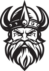 The Battleaxe Bearer A Viking Emblem of Strength Berserker Brotherhood A Fierce Viking Mascot