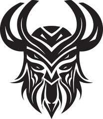 Sword of the North A Black Vector Viking Logo Ebon Explorer A Viking Mascot of Adventure