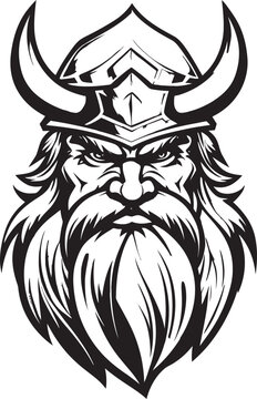 Berserker Brotherhood A Fierce Viking Mascot Ebon Explorer A Viking Symbol of Adventure