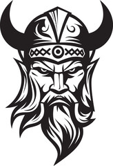 Frosty Marauder A Viking Symbol of Ice Nordic Navigator A Seafaring Viking Mascot