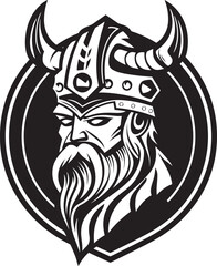 Ebon Explorer A Viking Mascot of Adventure Thors Thunderclap A Viking Icon in Vector