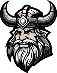 Ink Black Berserker A Viking Symbol of Power Odins Avatar A Mighty Viking Mascot
