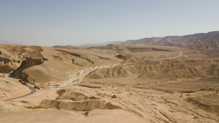 drone landscape in the desert