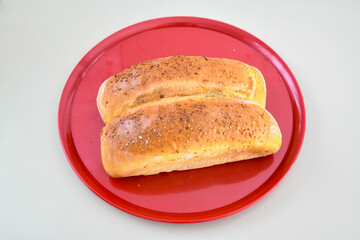 Turkish pastry product , tasty pogaca. Turkish Pastries; pogaca, borek, acma, ay coregi at patisserie showcase.