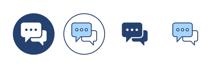 Chat icon vector. speech bubble sign and symbol. comment icon. message