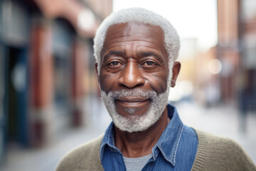 african american senior old man doubtful, thinking or choosing concept - obrazy, fototapety, plakaty