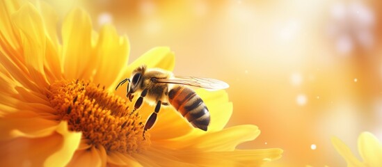 Floral nectar seeking insect