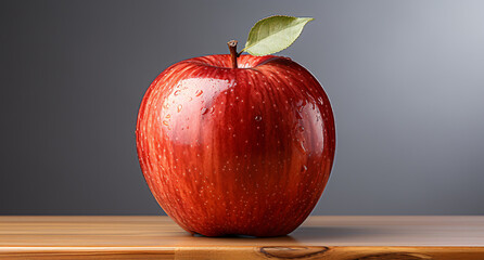 Portrait of apple. Ideal for your designs, banners or advertising graphics.