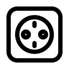 Fototapeta premium socket line icon