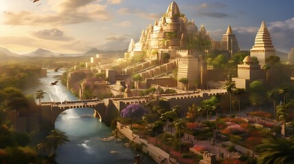 The rich ancient city of Babylon