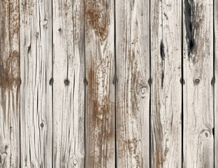 Rusty white & brown grungy wood background texture pattern.