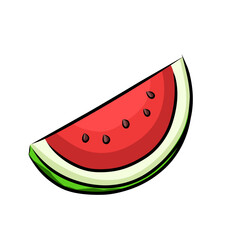 slice of watermelon, illustration of watermelon