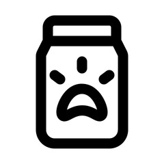 food bag line icon