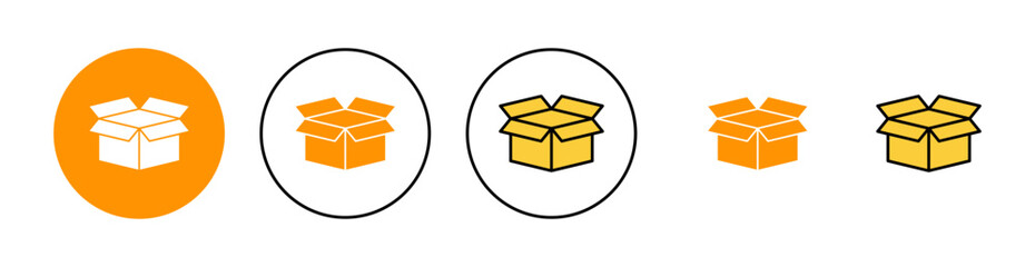 Box icon set for web and mobile app. box sign and symbol, parcel, package