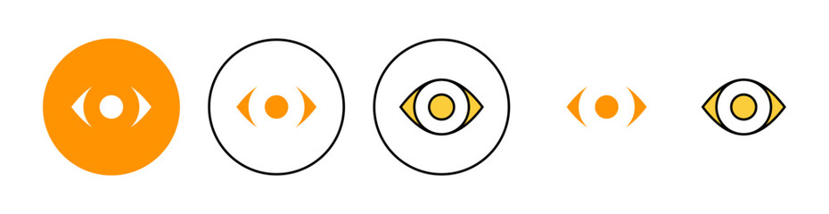 Eye icon set for web and mobile app. Eye sign and symbol. Look and Vision icon.
