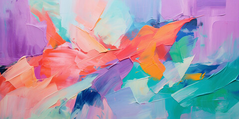 Colorful abstract background of acrylic paints