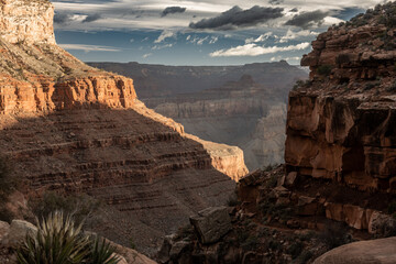 Cliff of Grand Canyon Along the Hermit Trail