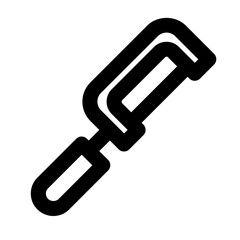 mini saw line icon